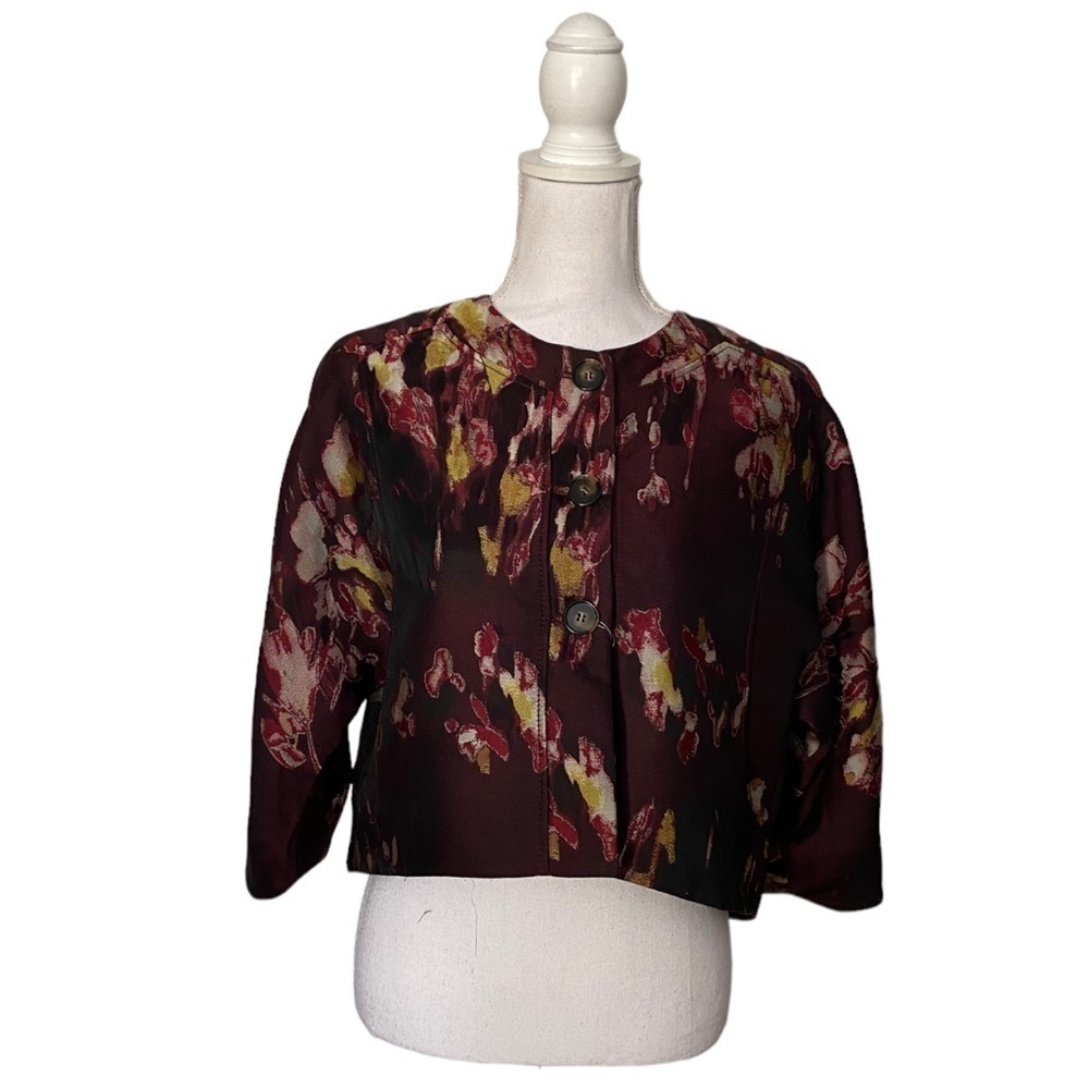 Philosophy- NWT From Barney’s Floral Brocade Button Down Jacket